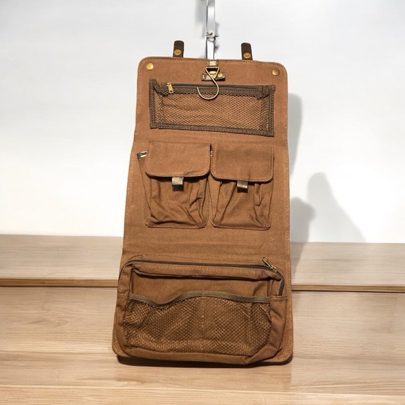 Chaps Brown Toiletry Bag - Picture 1 of 6